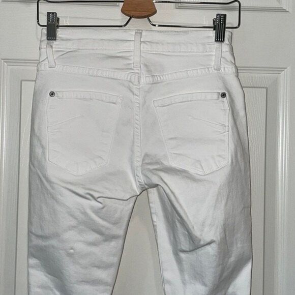 James Jeans J Twiggy Ankle Length Legging Jean in Frost White Raw Size 25 - Picture 8 of 9
